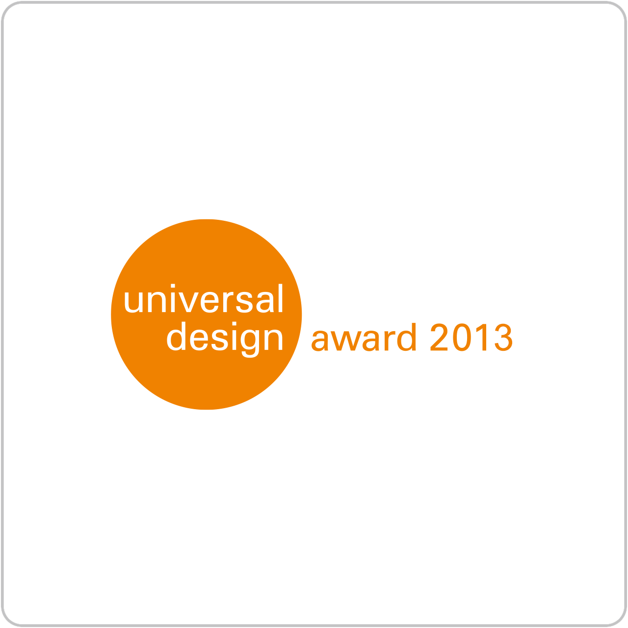 universal design award 2013